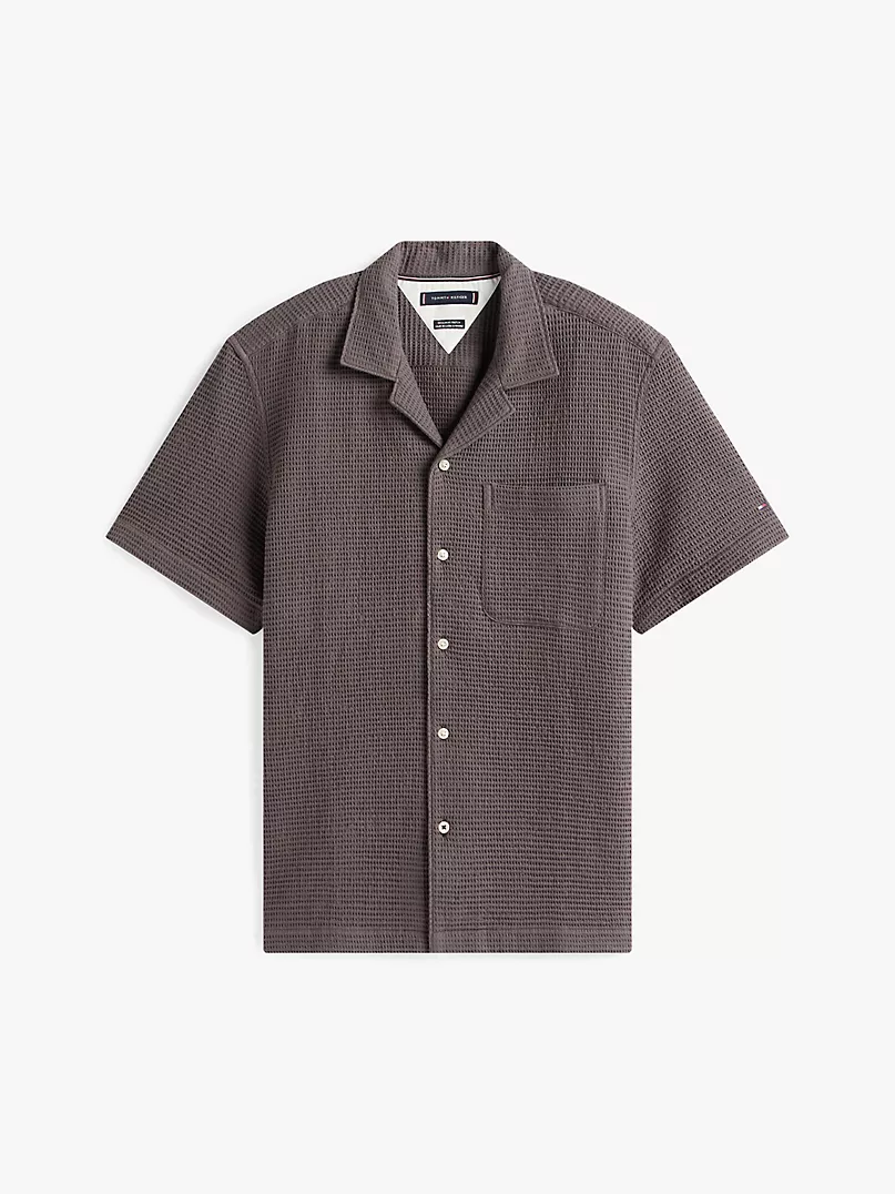 Tommy Hilfiger Camisa Transpirable Cafe