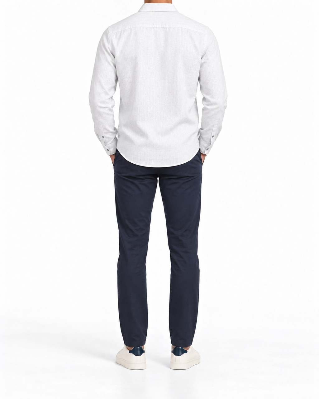 Camisa de corte regular en lino lavado