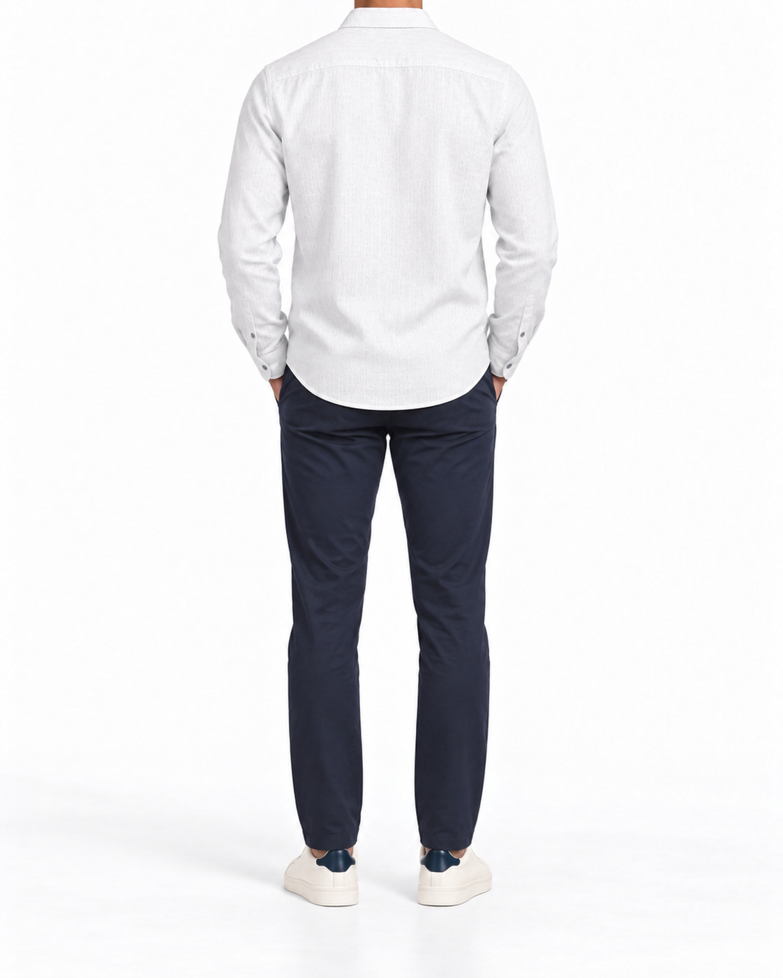 Camisa de corte regular en lino lavado