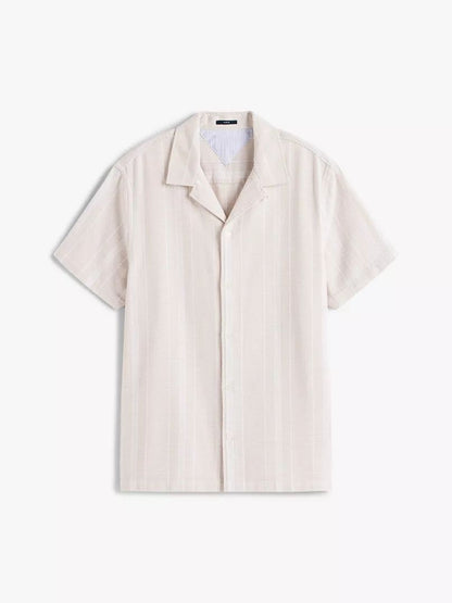 Tommy Jeans Textured Stripe Camp Shirt